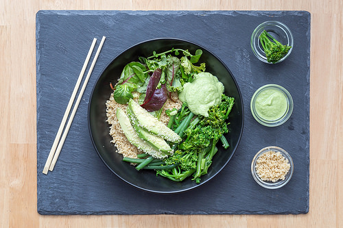 Green Bowl with Avocado and Broccolini by wuestenigel, on Flickr