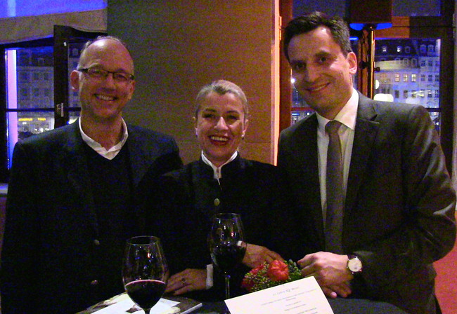  Uwe Heydenreich (Geschäftsführer, Vakuumtechnik DD), Ulrike Brähmig-Heydenreich (Boutique Managerin, A.Lange & Söhne), Daniel Gerber (Stellv. Boutique Manager, A.Lange & Söhne)
