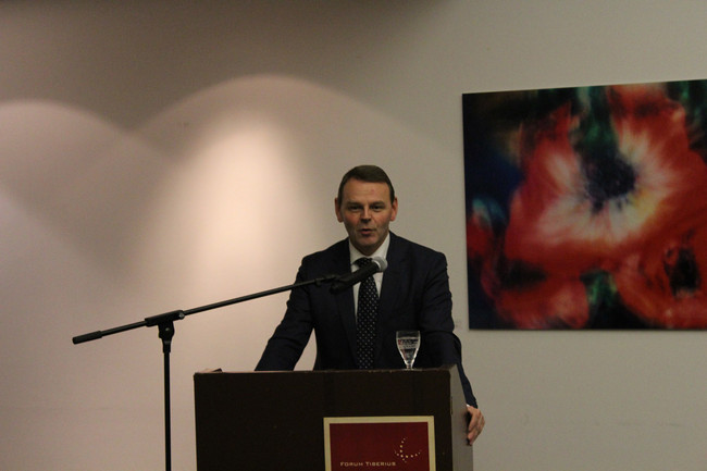  In seinem Vortrag skizzierte Dr.Jaeckel die zukünftige Positionierung Sachsens in der politisch-wirtschaftlich-wissenschaftlichen Mitte Europas.
