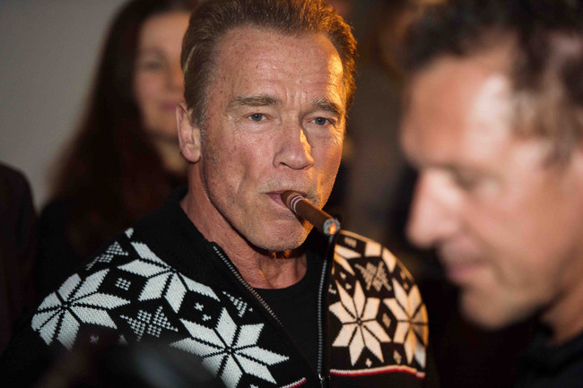 Arnold Schwarzenegger im Kitzbühel Country Club.
