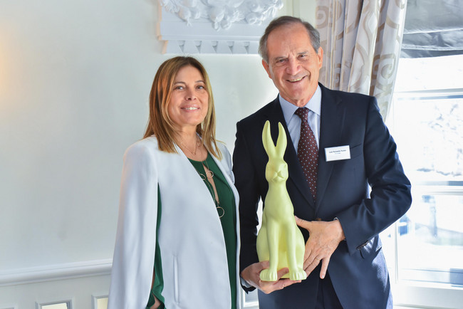 Christiane Hirmer (VizePräsidentin LIDE Deutschland) und Luiz Fernando Furlan (Bundesminister Brasiliens für Entwicklung, Industrie)