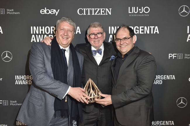 Gerhard Novak, Gisbert Brunner, Rolf Bergmann (Porsche Design)
Foto: BrauerPhotos / G. Nitschke für INHORGENTA 