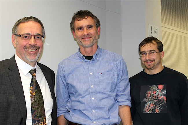  Dr. Peter Schu (GF GlaxoSmithKline Biologicals), Dr. Udo Mücke (Referent, Sächsisches Staatsministerium Umwelt und Landwirtschaft), Leonhard Menschner (wissens. Mitarbeiter, Pädiatrische Infektiologie Uni Klinik DD)
