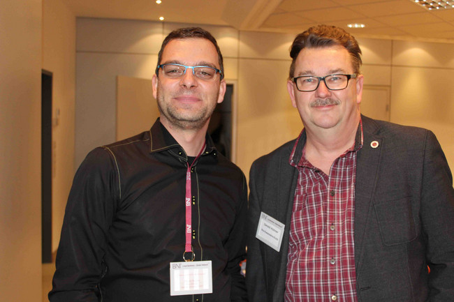   Martin Stelzer (Vertriebsleiter, Saxonia Solutions GmbH), Gerald Hübner (GF, Hübner Hochwasserschutz)