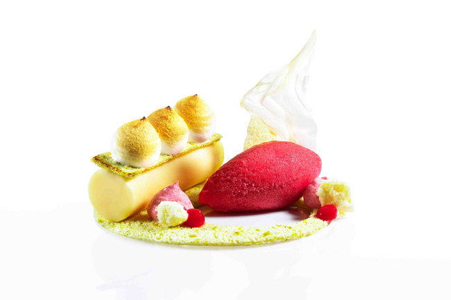 Das Schlüsselfoto der diesjährigen Kochsternstunden war das Rosendessert aus dem Menü des Logis-Landhotels Rosenschänke, das im letzten Jahr und nun erneut in diesem Jahr Sieger der Kochsternstunden wurde.