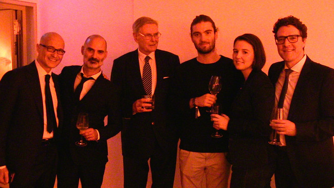  Paolo Del Panata, Claudio Prisco (Inhaber, Agentur Amen), Heinz Diedrichsen (Tourismusverband Dresden), Felix Prisco (Student),Tina und Jörg Möller
