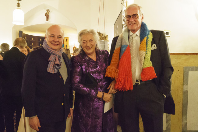 Rolf Sachs (l.) mit Ellen und Michael Ringier