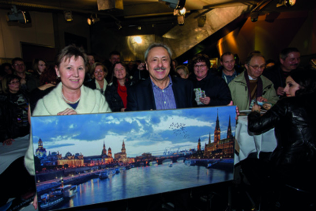 Oberbürgermeisterin Helma Orosz und Wolfgang Stumph
