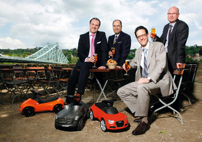  2012 Frank Klapproth (BMW), RA Stefan Kreuzer, Joachim Ersing (Mercedes) und Gerd Gebauer (Autohaus Reick)