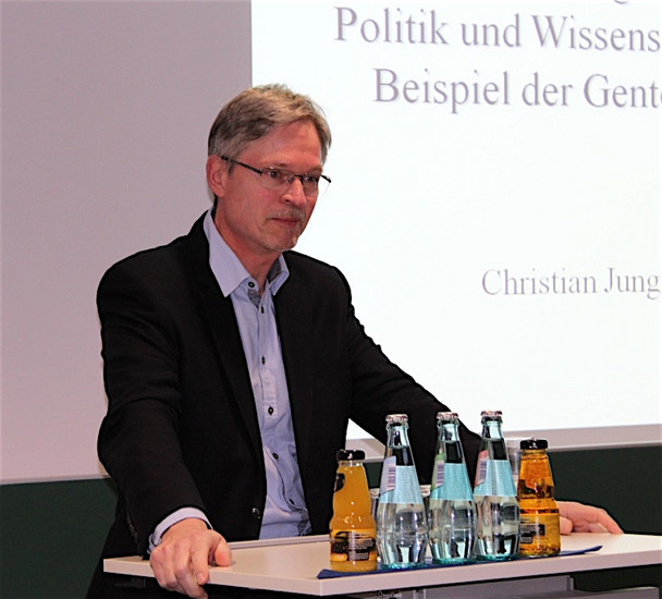  Referent des Abends: Prof. Dr. Christian Jung von der Universität Kiel (Institut für Pflanzenbau und Pflanzenzüchtung)
