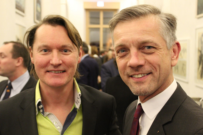 Andreas Otto (Marketing, Disy-Magazin), Christian Flössner (Honorarkonsul Panama)
