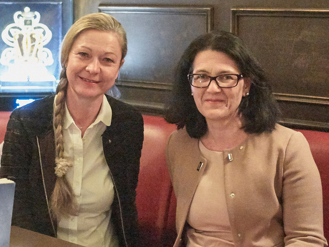 Renate Kern im Palais Bistro im Kempinski