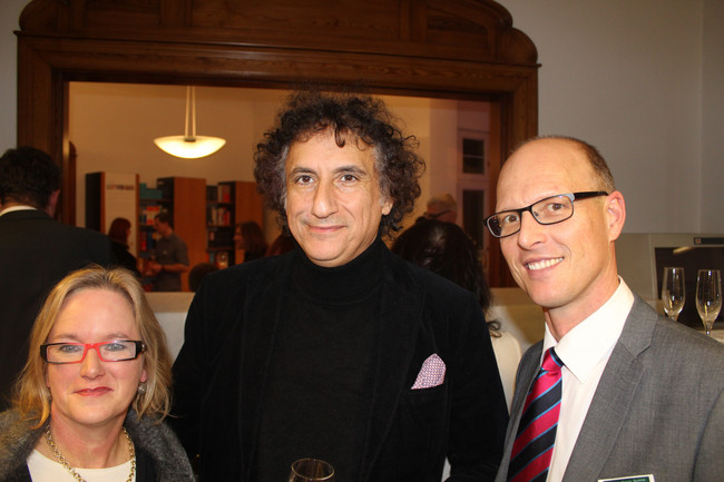  Jaqueline Freudenberg und Ali Abdalla (Inh. Pension Zur königlichen Ausspanne), Prof.Dr.Thorsten S. Richter (Lehrstuhl für Internat. u. Europ. Wirtschaftsrecht HTW Dresden)
