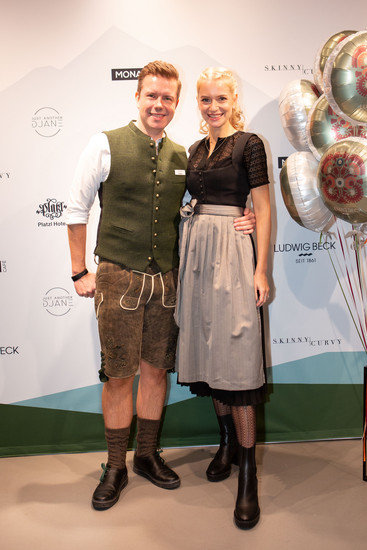 Christian Greiner (Gastgeber und Ludwig Beck-Vorstand) und Frau Sandra Greiner