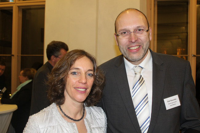 Dr. Iris Mäge (GF, Innovation Coach Consiry), Olaf Raschke (OBM Meißen)
