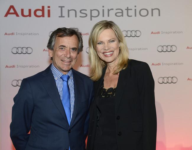  Thomas Günther, Gesamtvertriebsleiter der Audi Region Süd, mit Nina Ruge