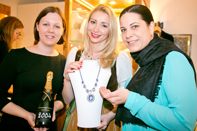 Martina Illek (Moët9, Nathalie Knauf (Knauf Jewels) und Elisabeth Eder (Weinflüsterer)