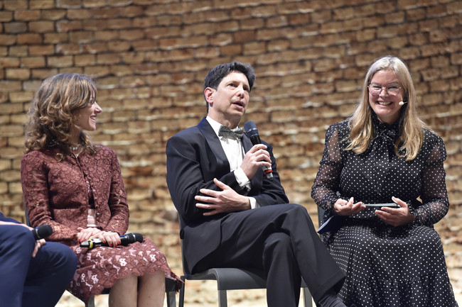 Prof. Dr. Francesca Biagini, Prof. Dr. Oliver Münsterer und Fraua Ferlemann 