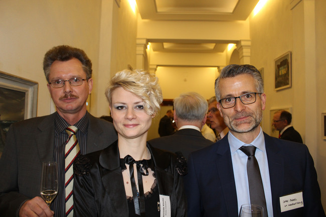 Frank Georgi (Inhaber FG Consulting), Henriette Klimke (GF Klimmke Industries), Dirk Riedel (Direktor ICM InvestmentBank AG NL Dresden)